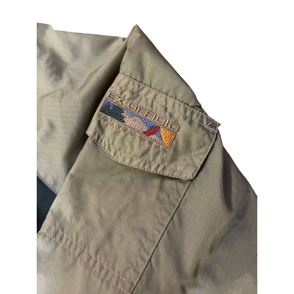 Vintage Exofficio Travel Wear Jacket Unisex XS Used Green *check measurements - Picture 4 of 16